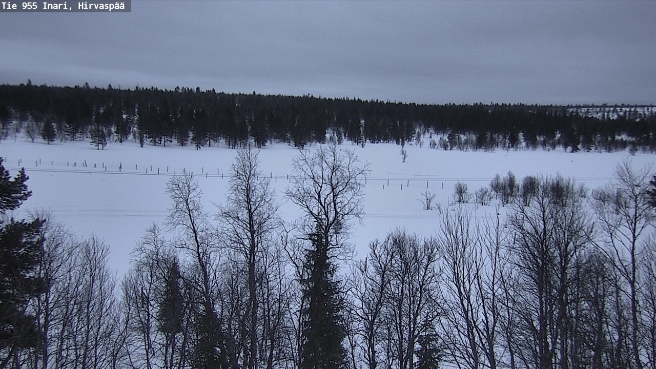 Kelikamerat Kuva Tie 955 Inari, Hirvaspää, Inari, Lappi