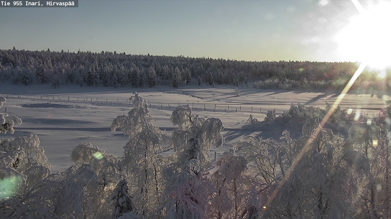 Weather Camera Image Road 955 Inari, Hirvaspää, Inari, Lappi