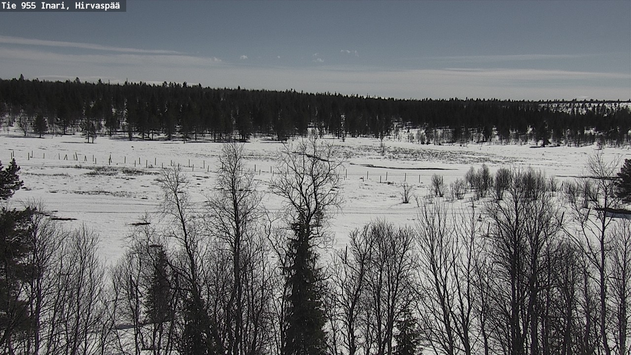 Weather Camera Image Väg 955 Enare, Hirvaspää, Inari, Lappi