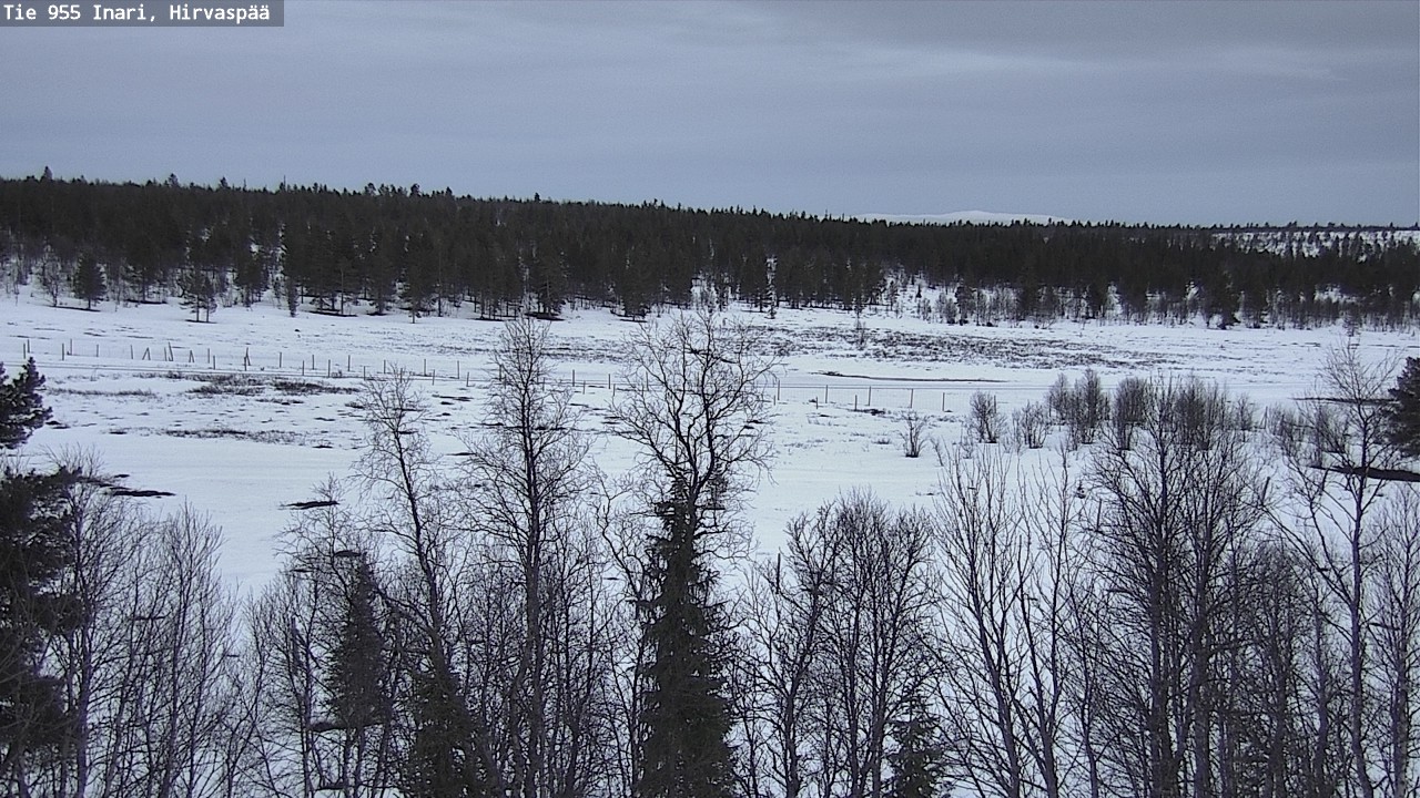 Weather Camera Image Väg 955 Enare, Hirvaspää, Inari, Lappi