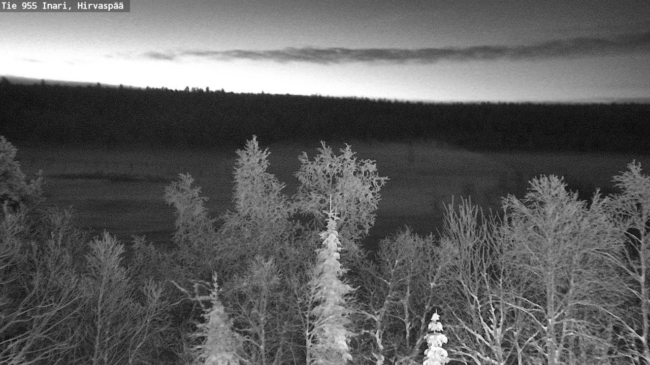 Weather Camera Image Road 955 Inari, Hirvaspää, Inari, Lappi