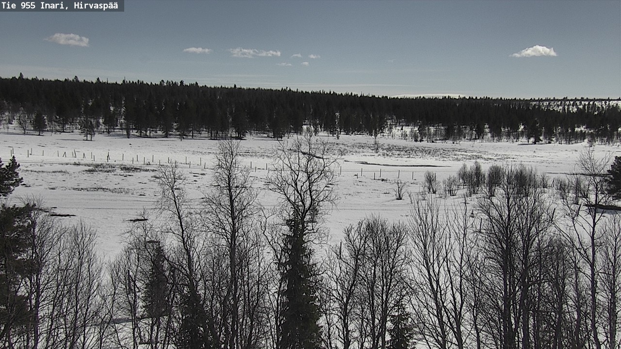 Weather Camera Image Väg 955 Enare, Hirvaspää, Inari, Lappi