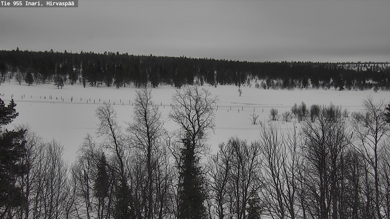 Kelikamerat Kuva Tie 955 Inari, Hirvaspää, Inari, Lappi