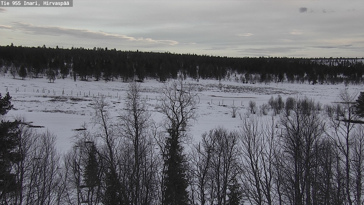 Weather Camera Image Väg 955 Enare, Hirvaspää, Inari, Lappi