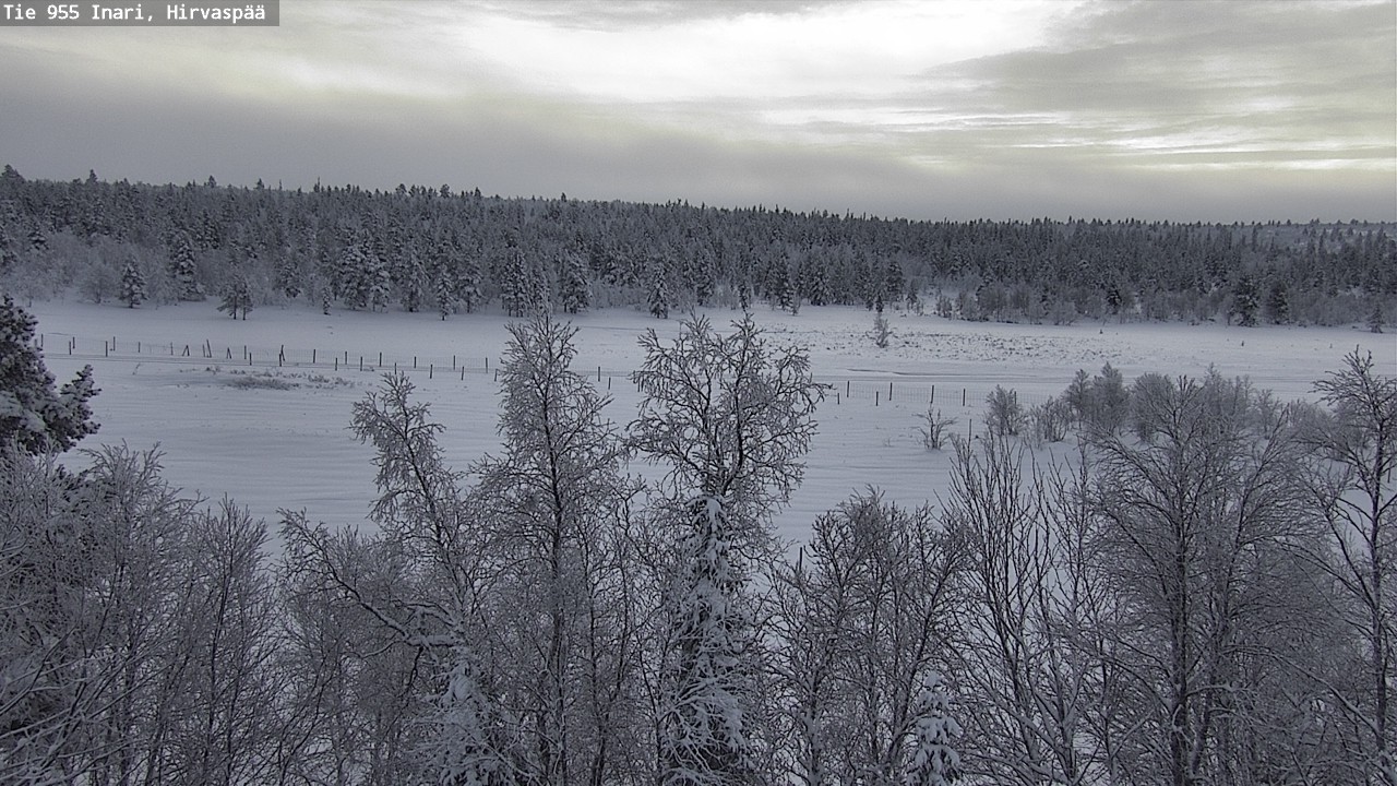 Weather Camera Image Väg 955 Enare, Hirvaspää, Inari, Lappi
