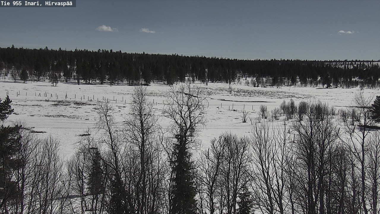 Weather Camera Image Väg 955 Enare, Hirvaspää, Inari, Lappi