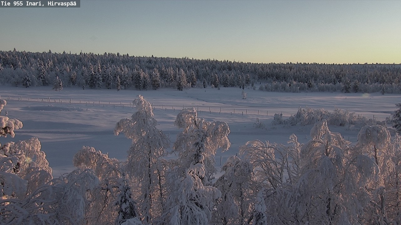 Weather Camera Image Väg 955 Enare, Hirvaspää, Inari, Lappi