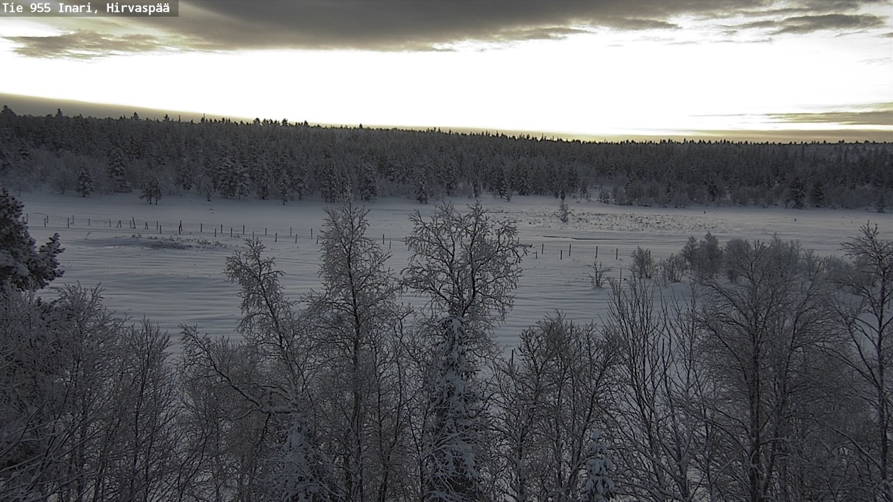 Weather Camera Image Väg 955 Enare, Hirvaspää, Inari, Lappi