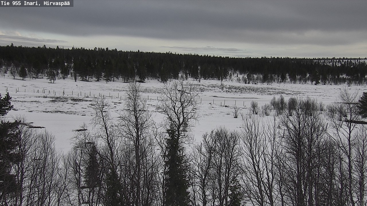 Weather Camera Image Väg 955 Enare, Hirvaspää, Inari, Lappi