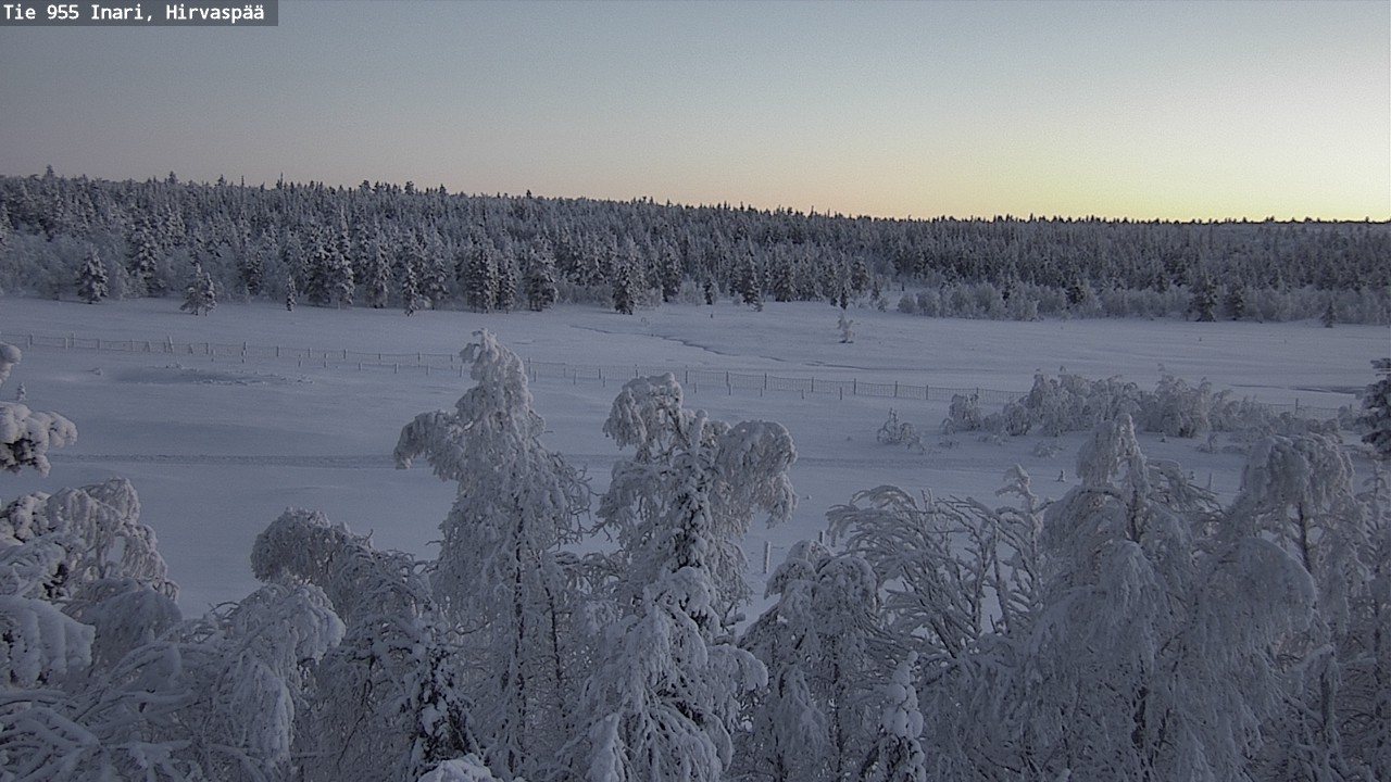 Weather Camera Image Väg 955 Enare, Hirvaspää, Inari, Lappi