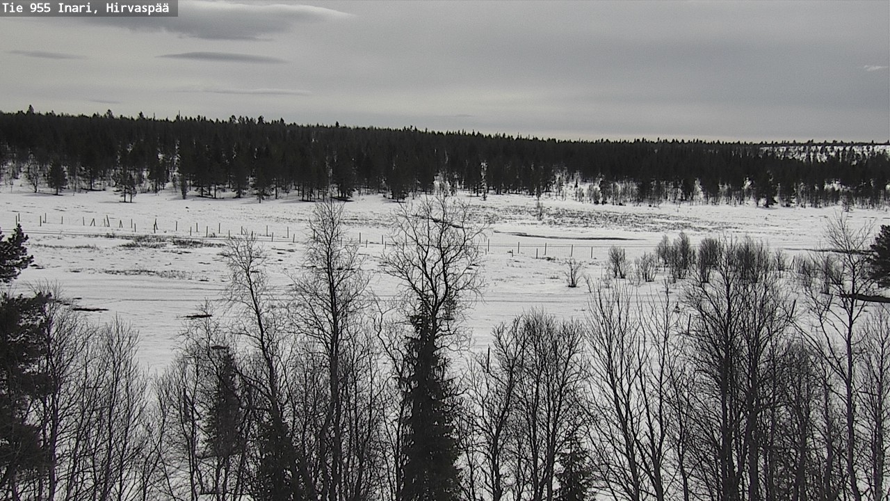 Weather Camera Image Väg 955 Enare, Hirvaspää, Inari, Lappi