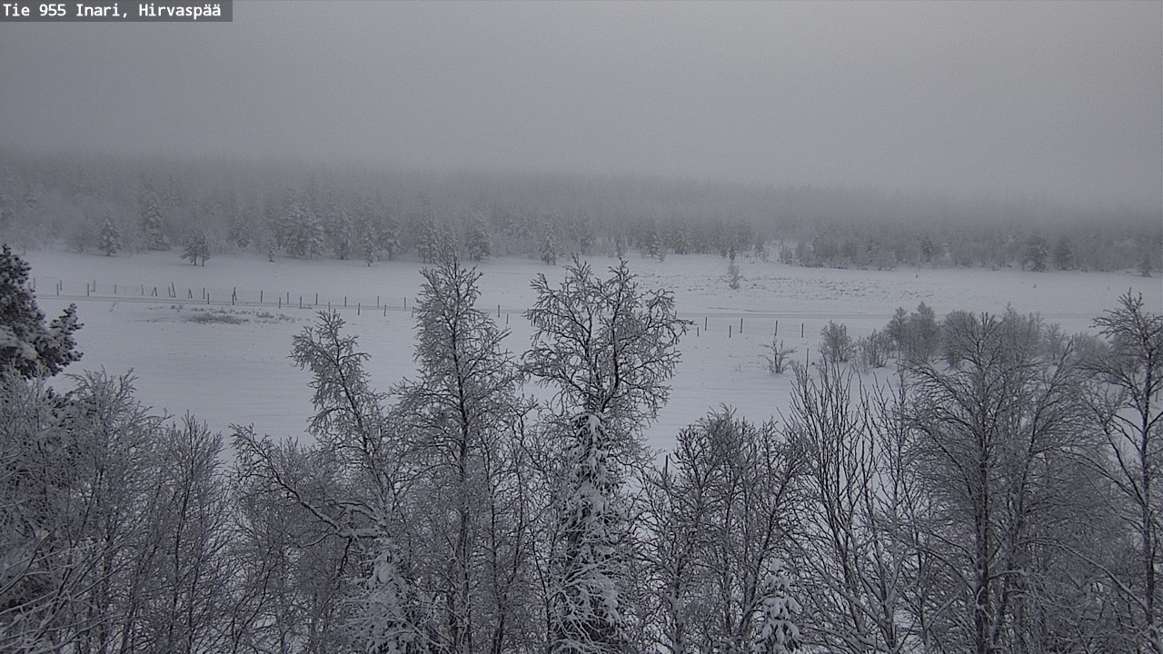 Weather Camera Image Väg 955 Enare, Hirvaspää, Inari, Lappi