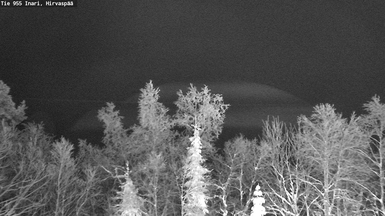 Weather Camera Image Road 955 Inari, Hirvaspää, Inari, Lappi