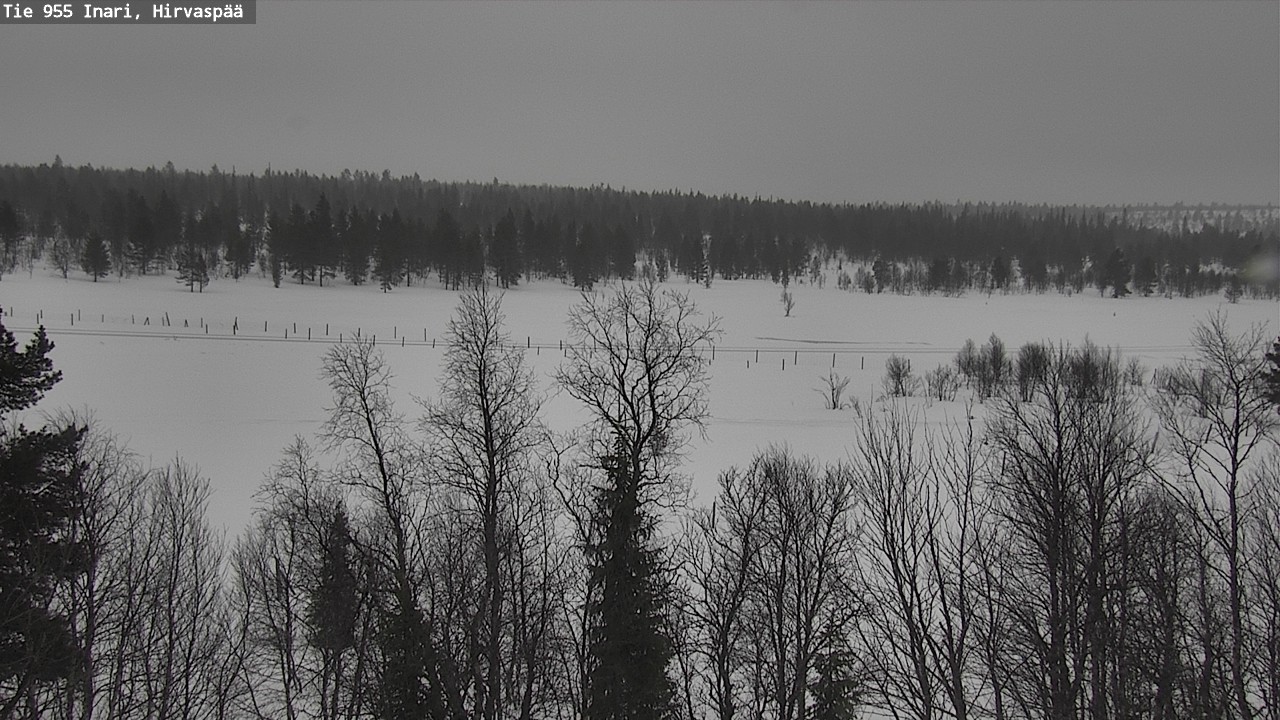 Kelikamerat Kuva Tie 955 Inari, Hirvaspää, Inari, Lappi