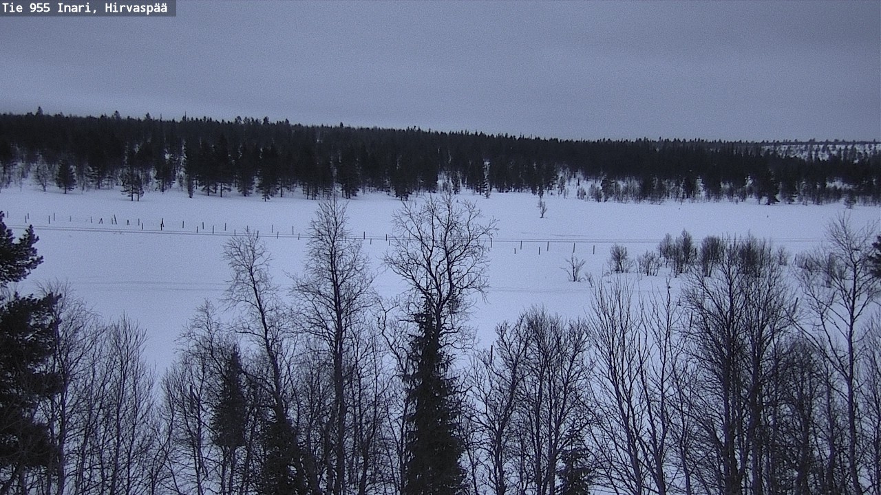 Kelikamerat Kuva Tie 955 Inari, Hirvaspää, Inari, Lappi