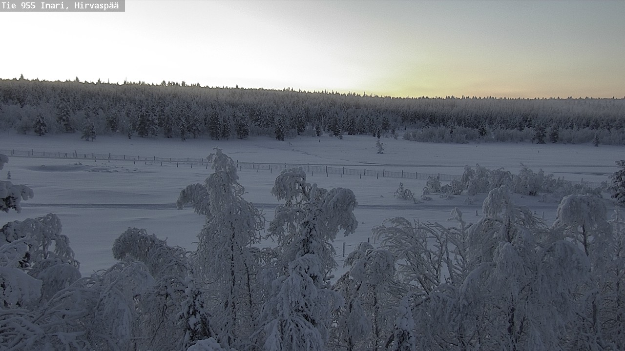 Kelikamerat Kuva Tie 955 Inari, Hirvaspää, Inari, Lappi