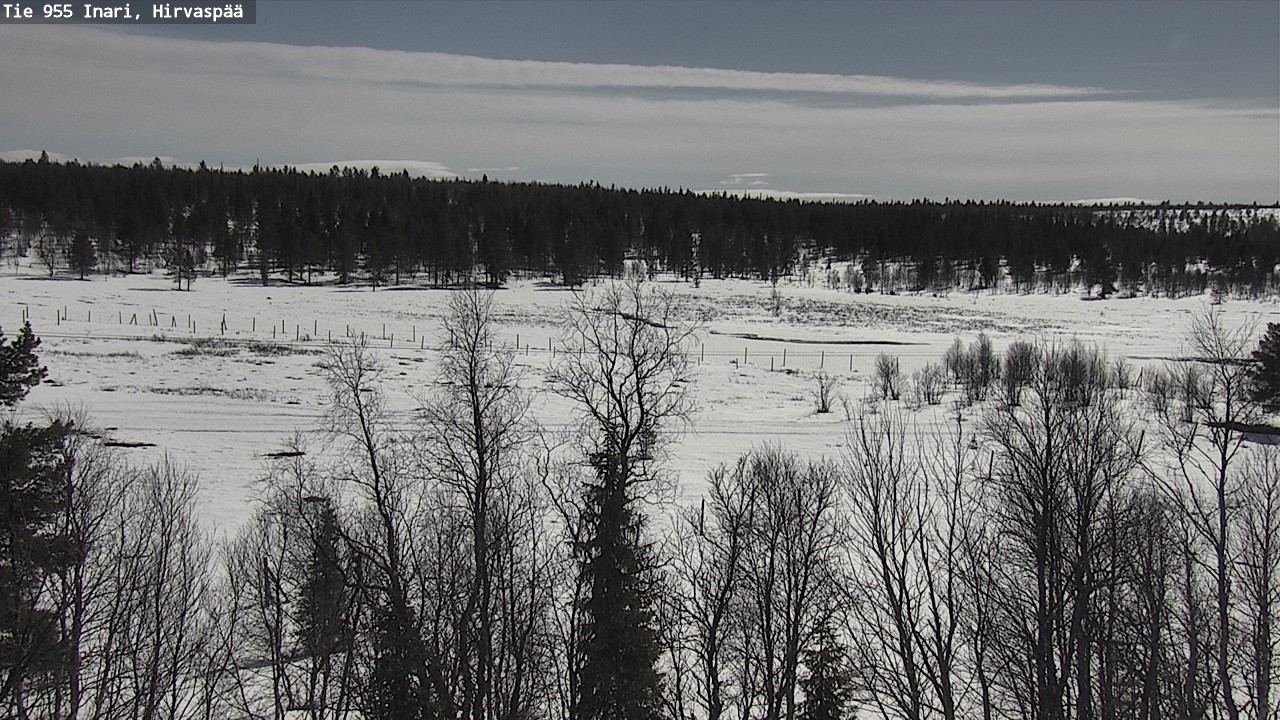 Weather Camera Image Väg 955 Enare, Hirvaspää, Inari, Lappi
