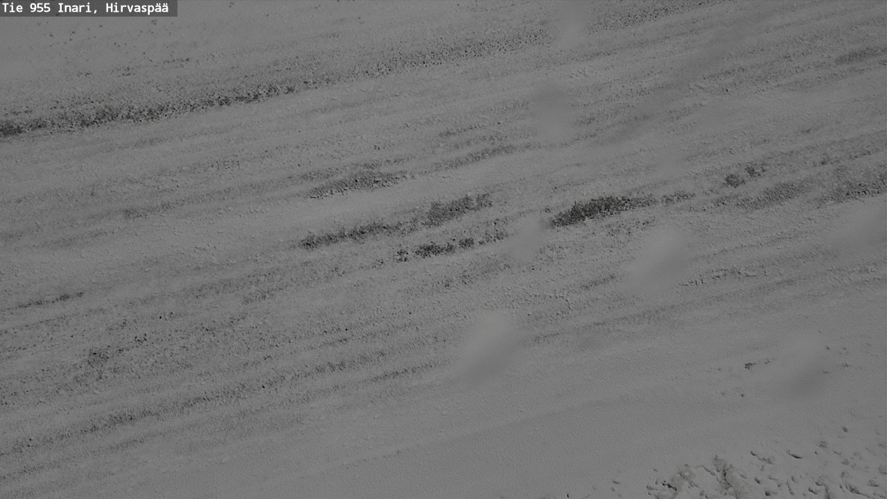 Weather Camera Image Road 955 Inari, Hirvaspää, Inari, Lappi