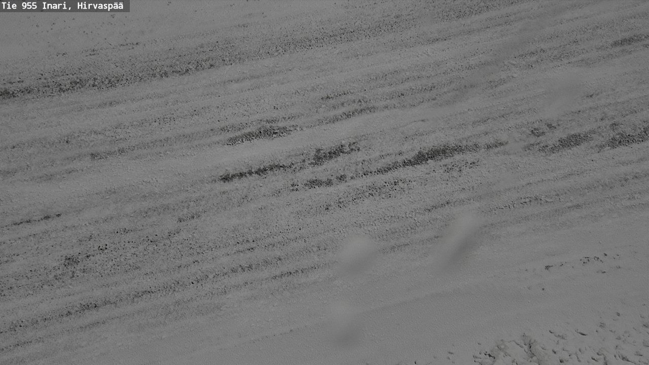 Weather Camera Image Road 955 Inari, Hirvaspää, Inari, Lappi