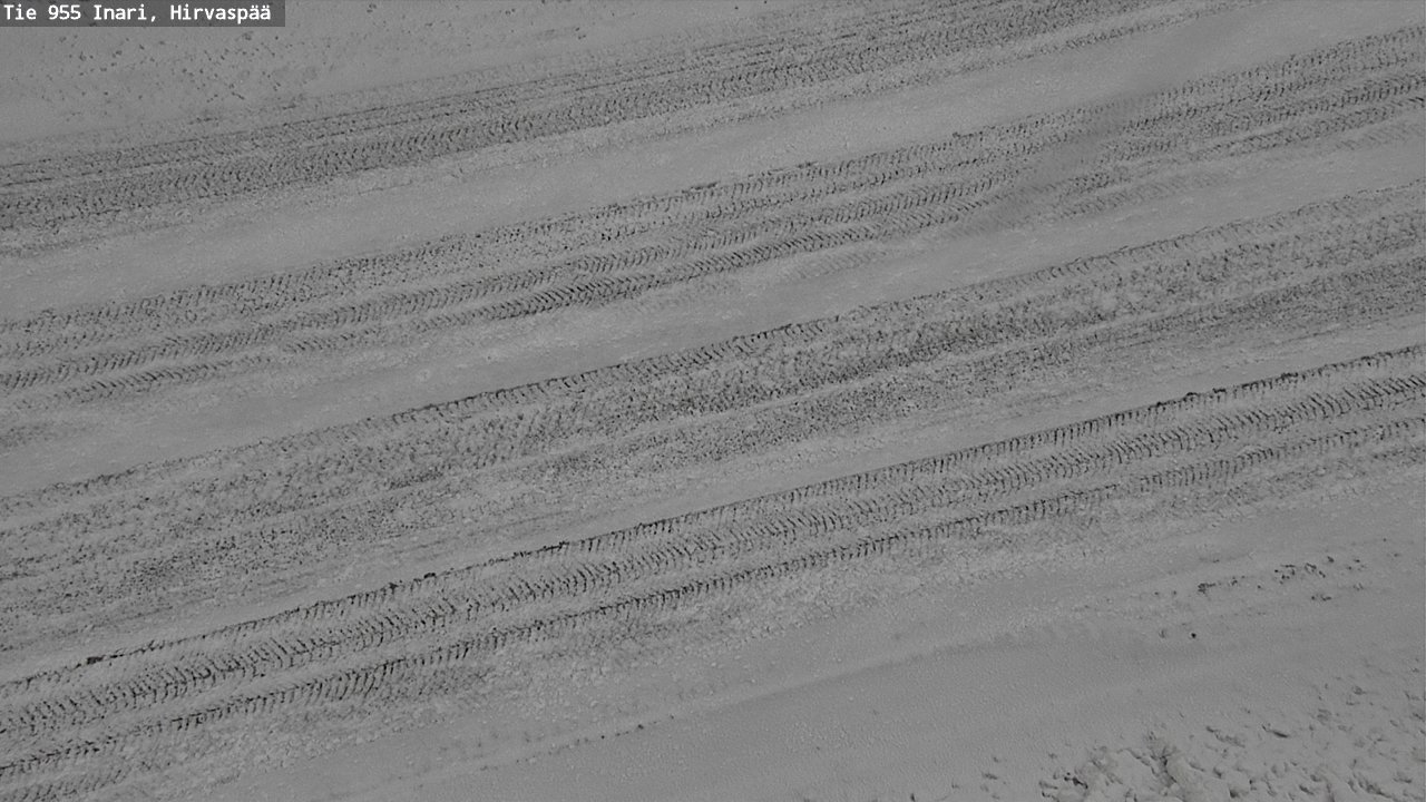 Weather Camera Image Road 955 Inari, Hirvaspää, Inari, Lappi