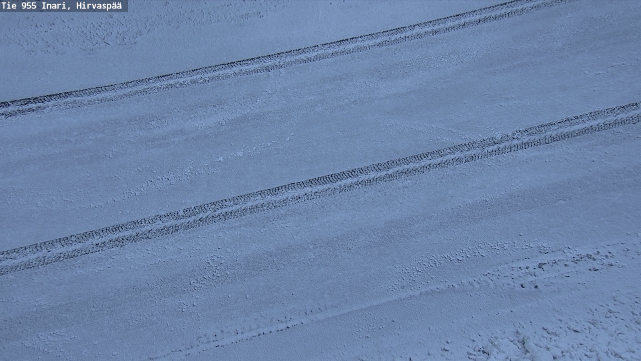 Kelikamerat Kuva Tie 955 Inari, Hirvaspää, Inari, Lappi