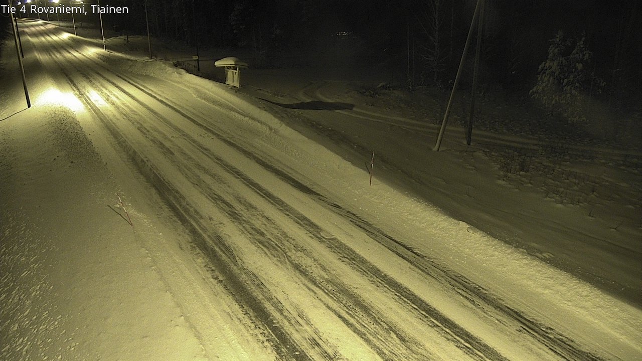 Weather Camera Image Road 4 Rovaniemi, Tiainen, Rovaniemi, Lappi