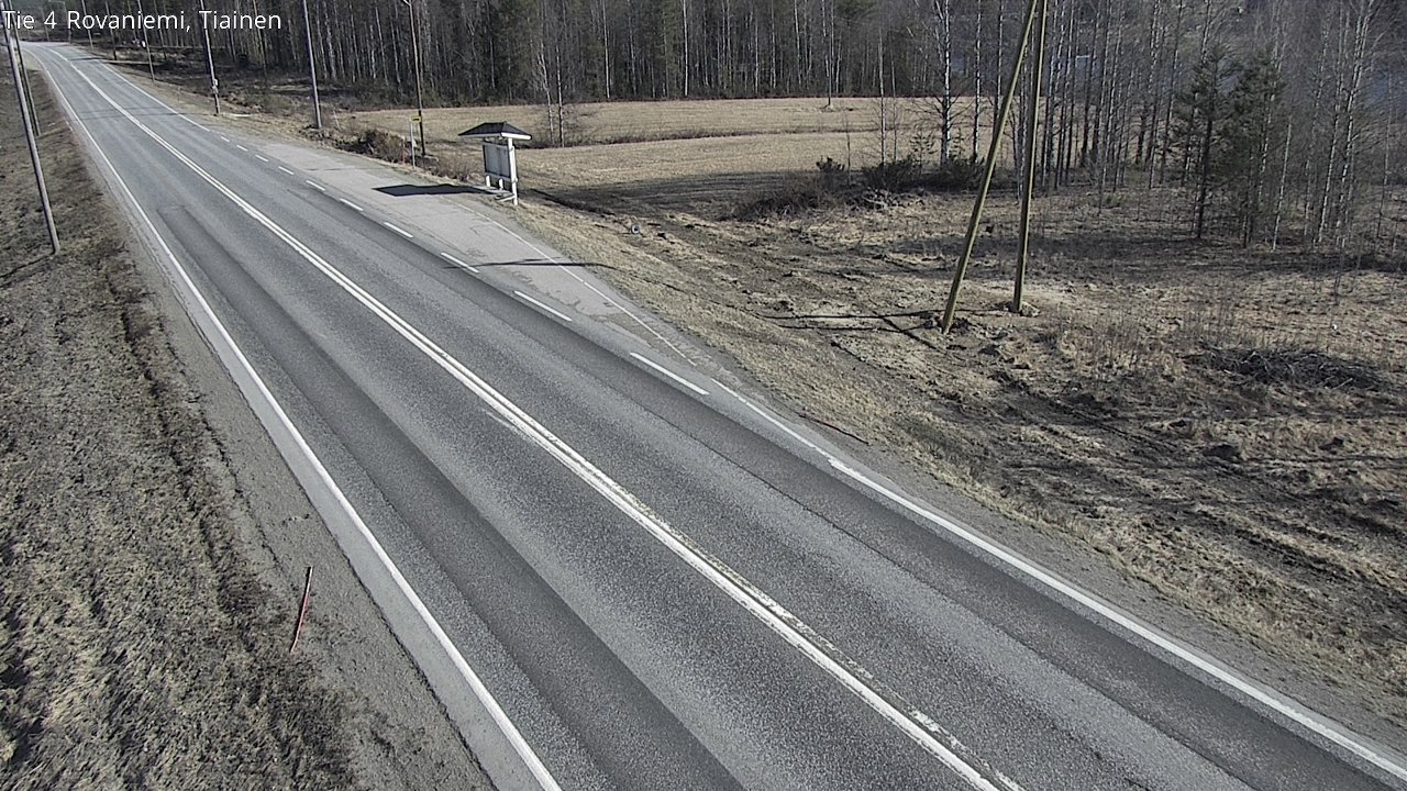 Weather Camera Image Road 4 Rovaniemi, Tiainen, Rovaniemi, Lappi