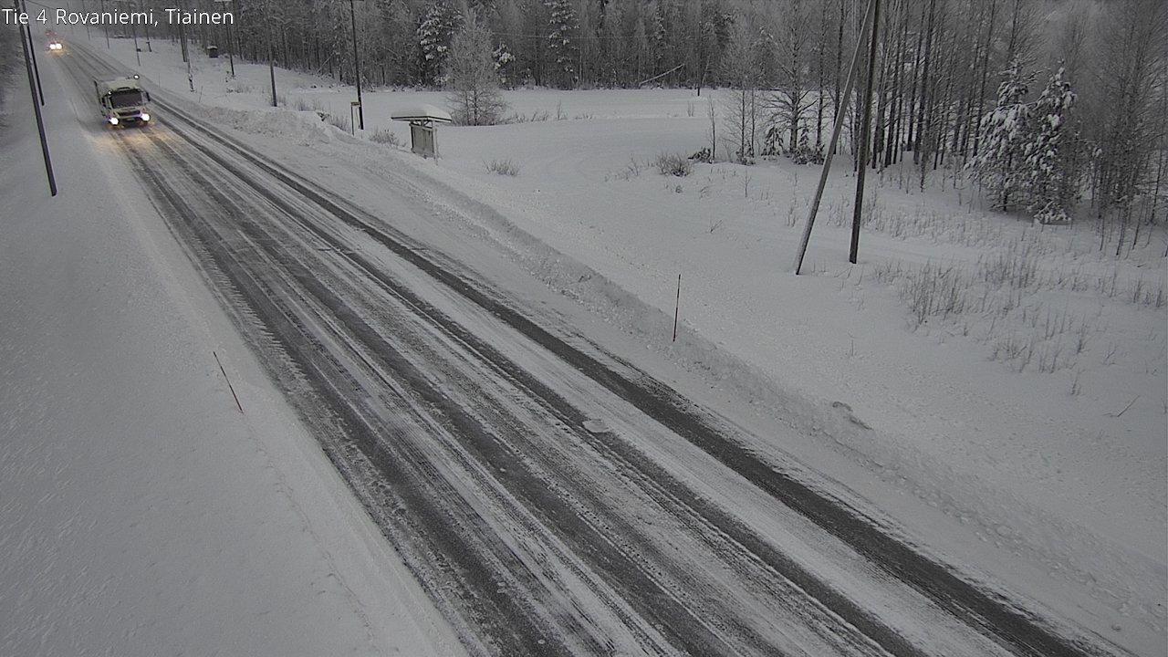 Weather Camera Image Road 4 Rovaniemi, Tiainen, Rovaniemi, Lappi