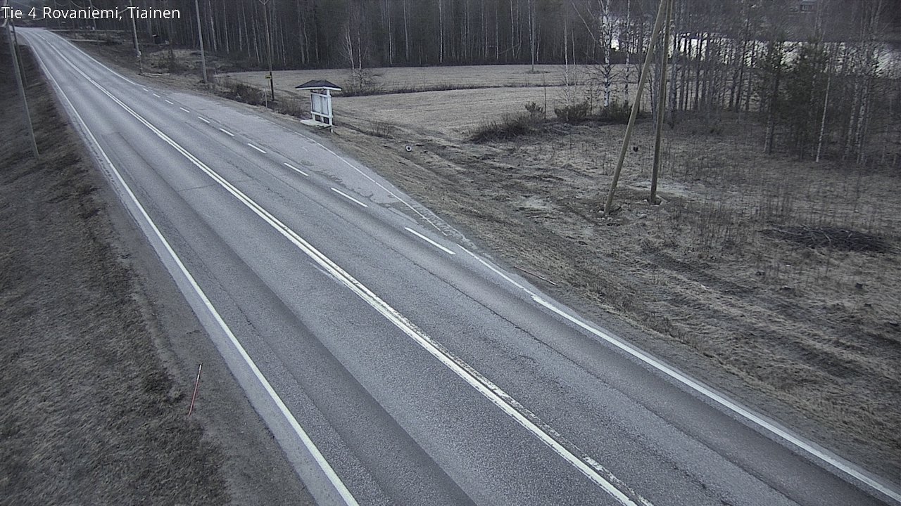 Weather Camera Image Road 4 Rovaniemi, Tiainen, Rovaniemi, Lappi