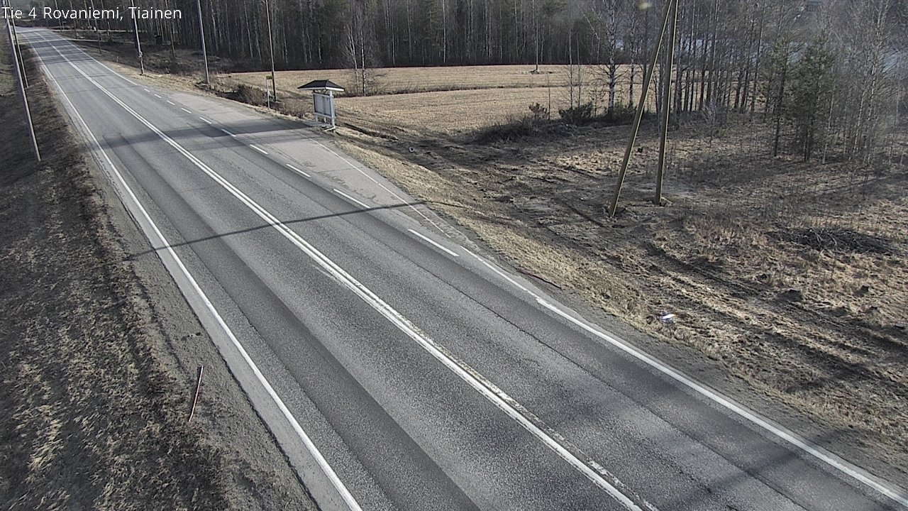 Weather Camera Image Road 4 Rovaniemi, Tiainen, Rovaniemi, Lappi