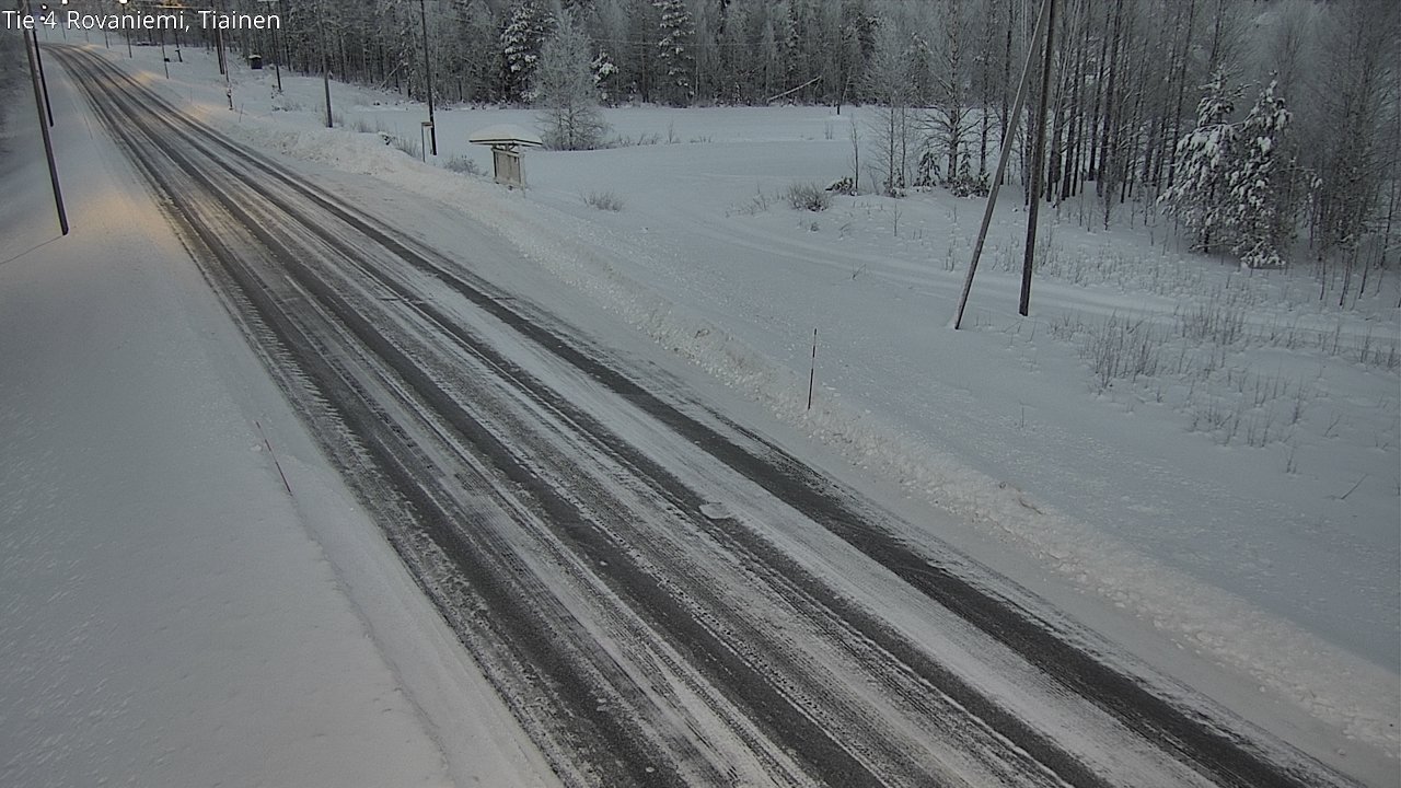 Weather Camera Image Road 4 Rovaniemi, Tiainen, Rovaniemi, Lappi
