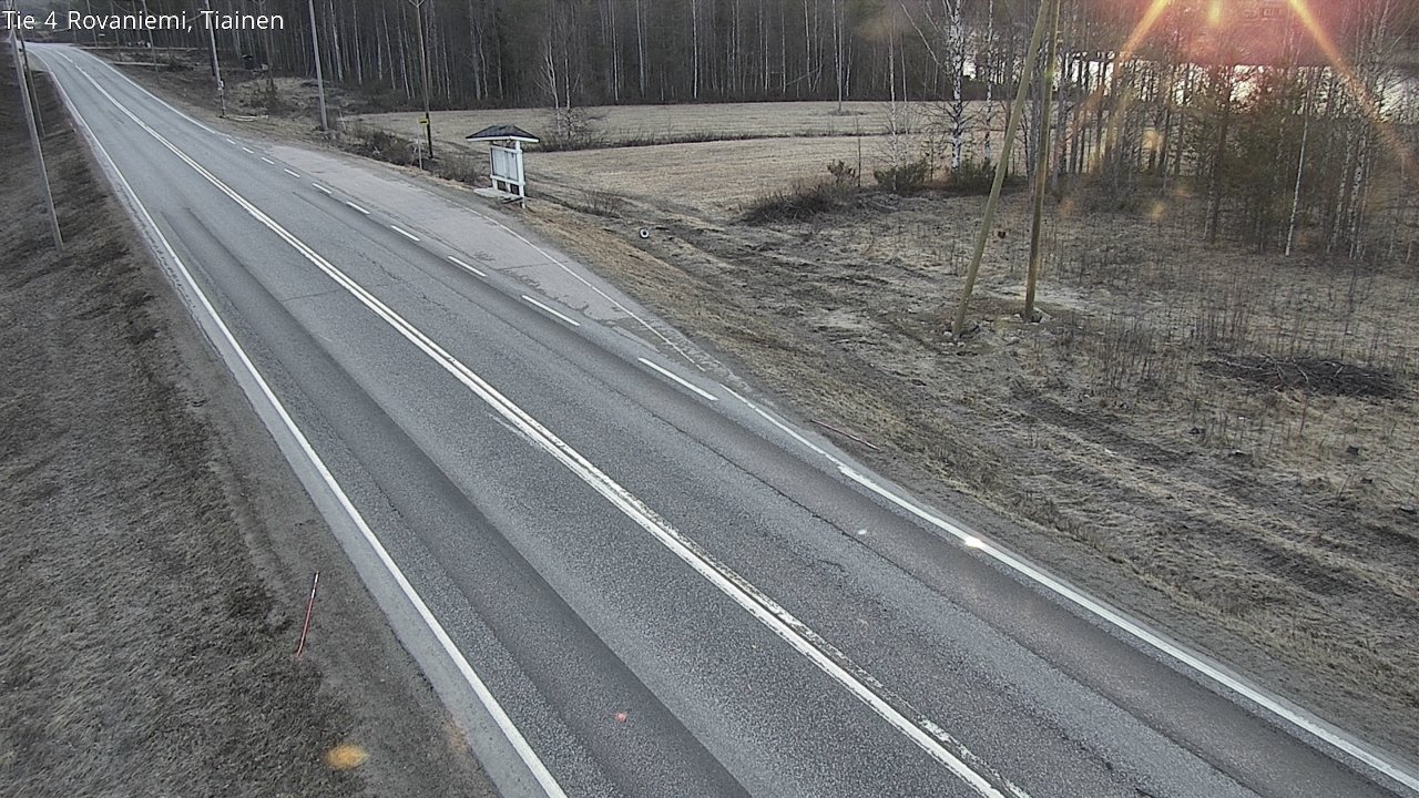 Weather Camera Image Road 4 Rovaniemi, Tiainen, Rovaniemi, Lappi