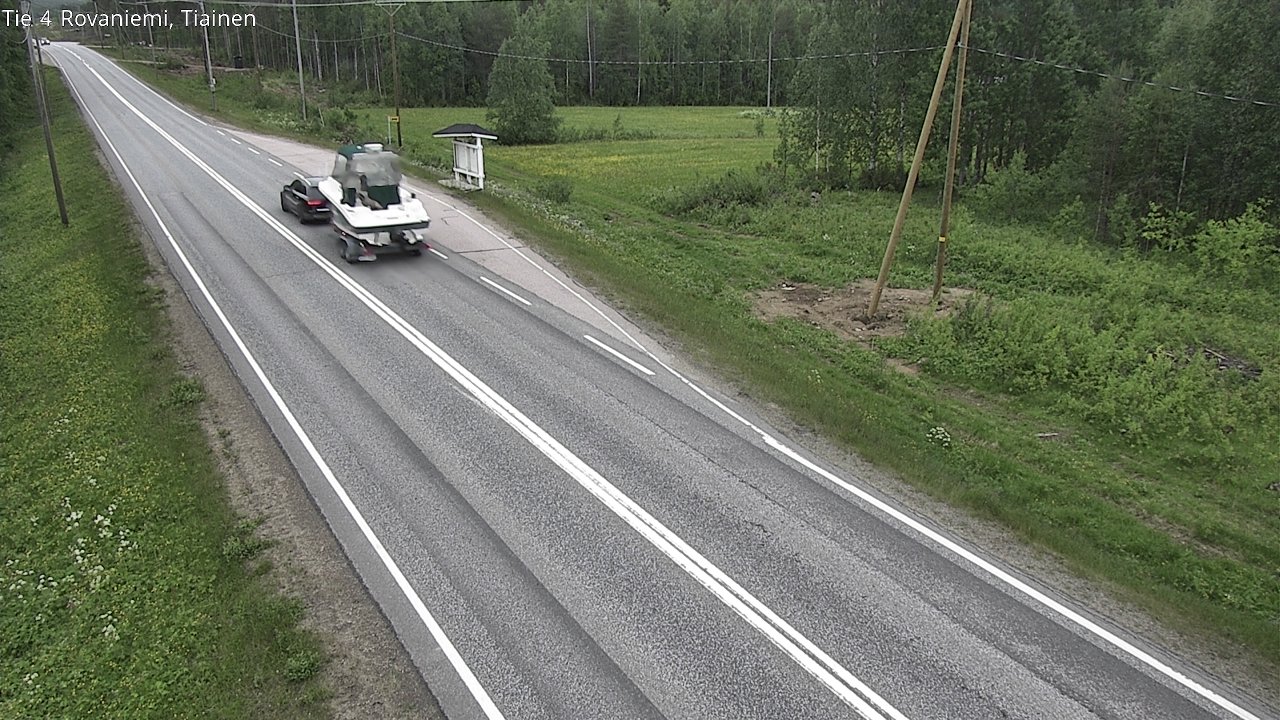 Weather Camera Image Road 4 Rovaniemi, Tiainen, Rovaniemi, Lappi