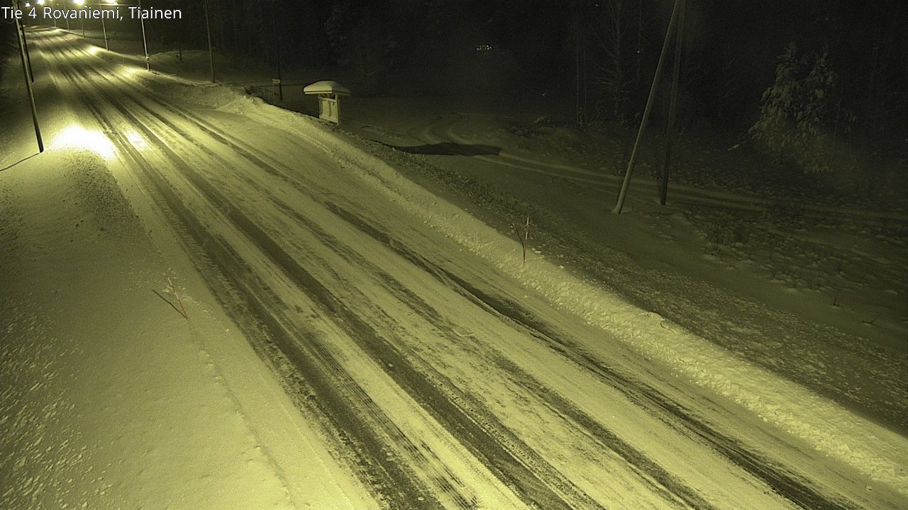 Weather Camera Image Road 4 Rovaniemi, Tiainen, Rovaniemi, Lappi