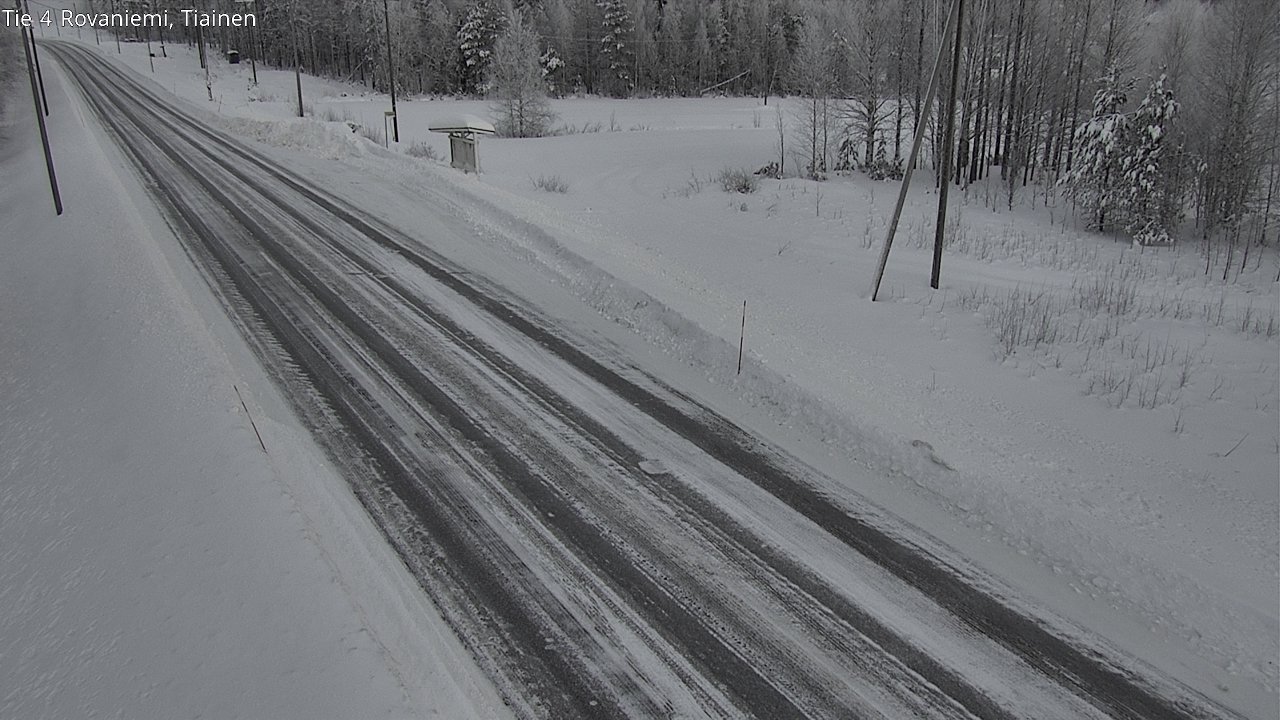 Weather Camera Image Road 4 Rovaniemi, Tiainen, Rovaniemi, Lappi