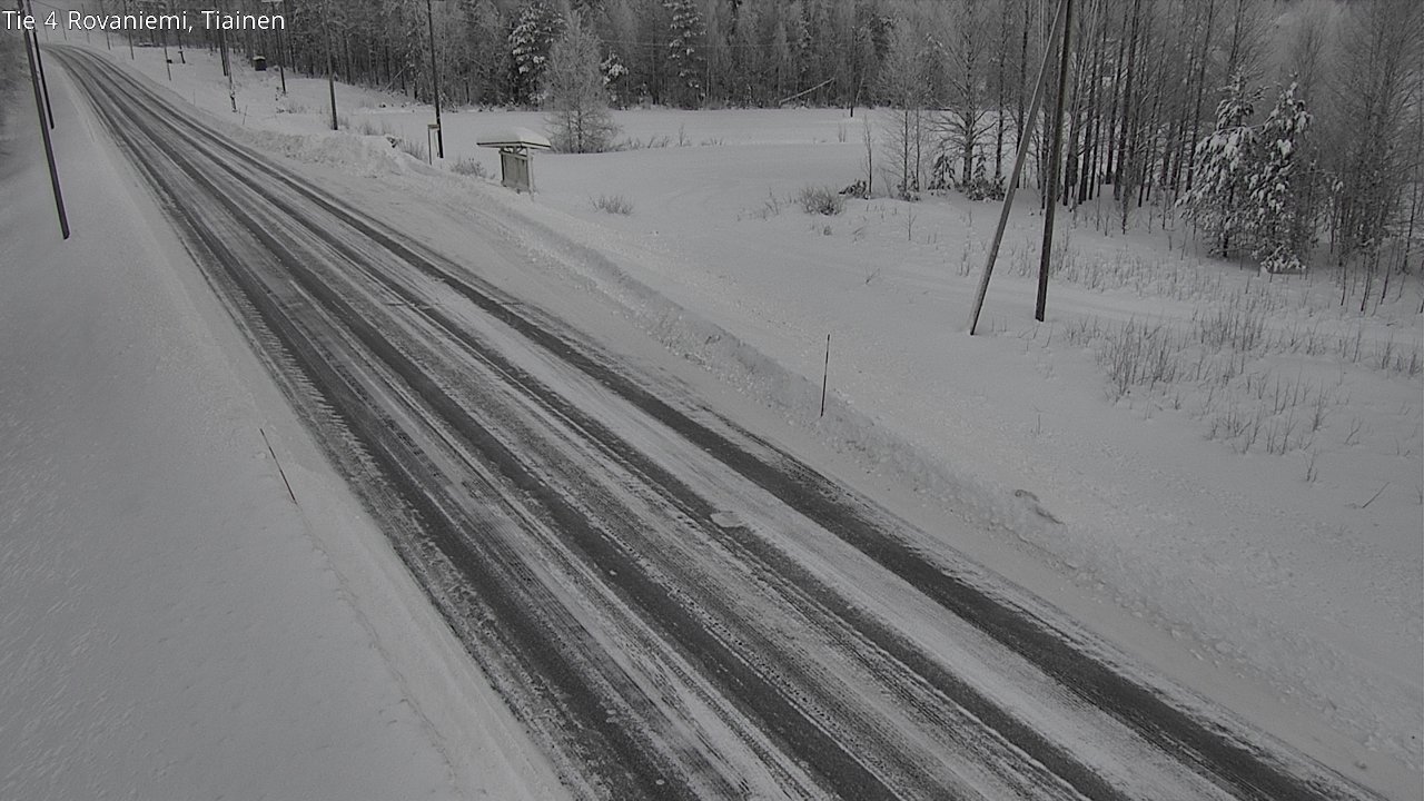 Weather Camera Image Road 4 Rovaniemi, Tiainen, Rovaniemi, Lappi