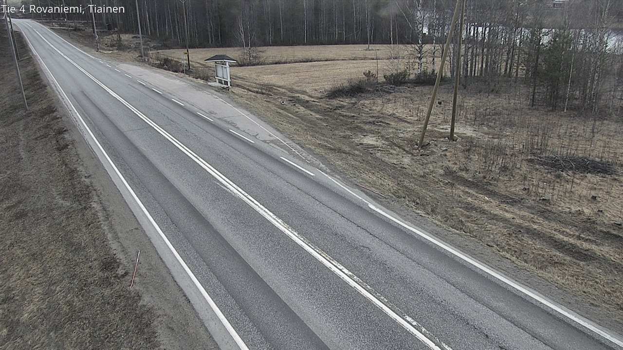 Weather Camera Image Road 4 Rovaniemi, Tiainen, Rovaniemi, Lappi