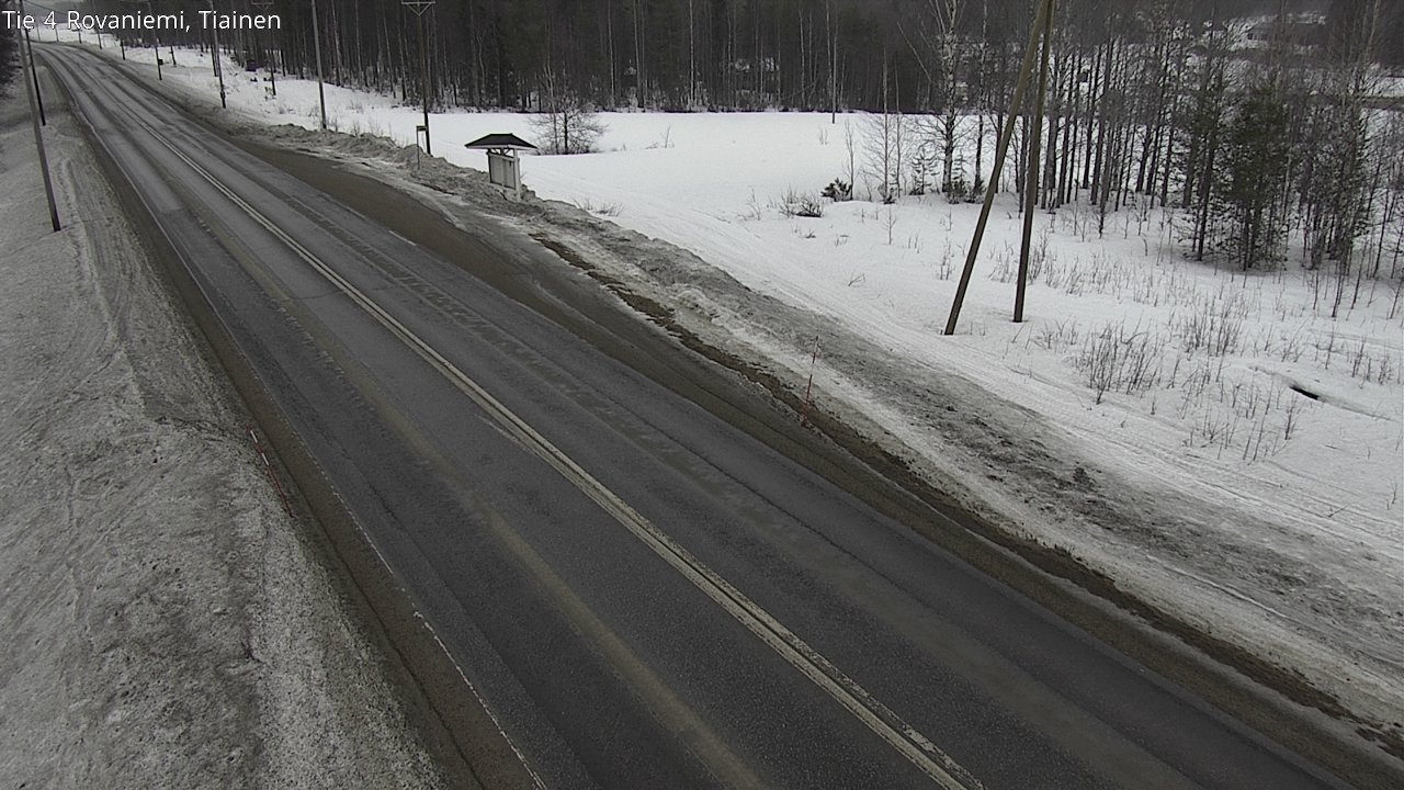 Weather Camera Image Väg 4 Rovaniemi, Tiainen, Rovaniemi, Lappi