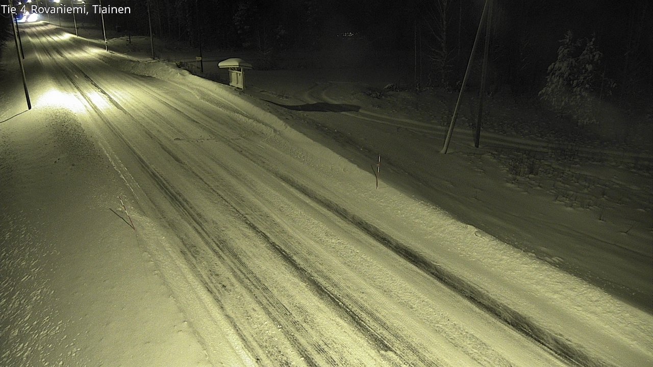 Weather Camera Image Road 4 Rovaniemi, Tiainen, Rovaniemi, Lappi