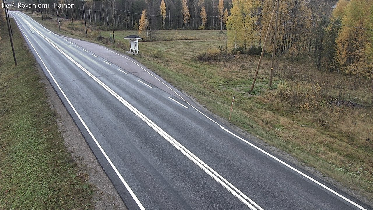 Weather Camera Image Väg 4 Rovaniemi, Tiainen, Rovaniemi, Lappi