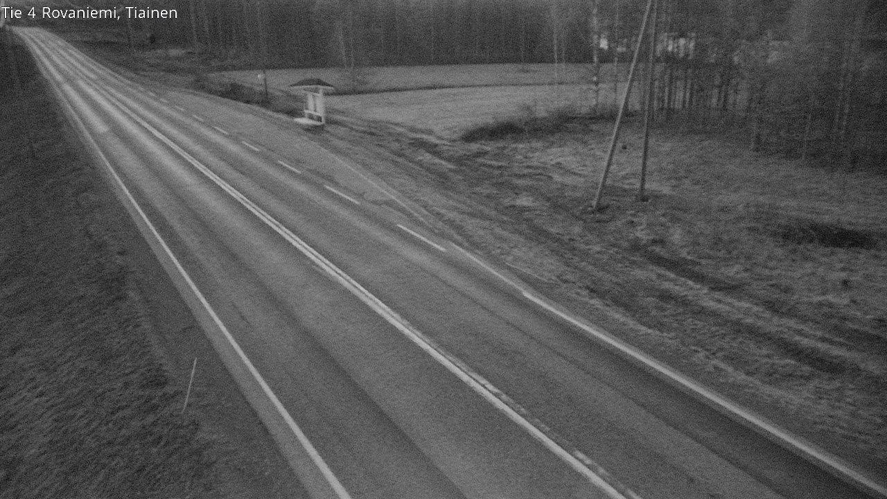 Weather Camera Image Väg 4 Rovaniemi, Tiainen, Rovaniemi, Lappi