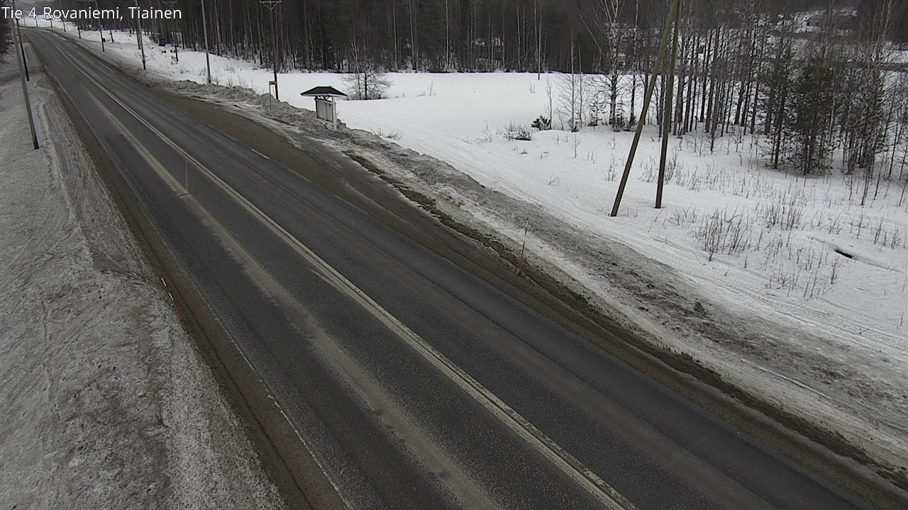 Weather Camera Image Väg 4 Rovaniemi, Tiainen, Rovaniemi, Lappi