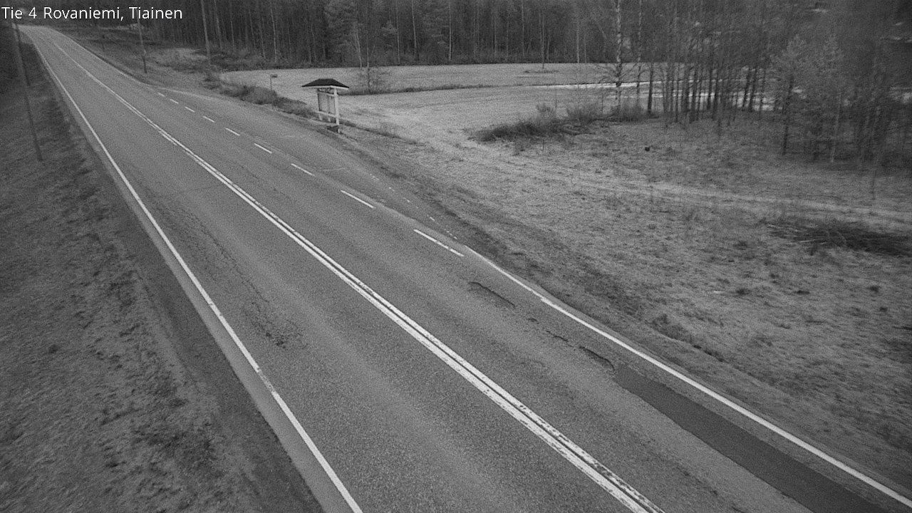 Weather Camera Image Road 4 Rovaniemi, Tiainen, Rovaniemi, Lappi