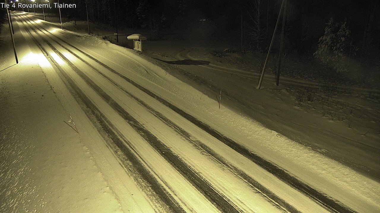 Weather Camera Image Road 4 Rovaniemi, Tiainen, Rovaniemi, Lappi