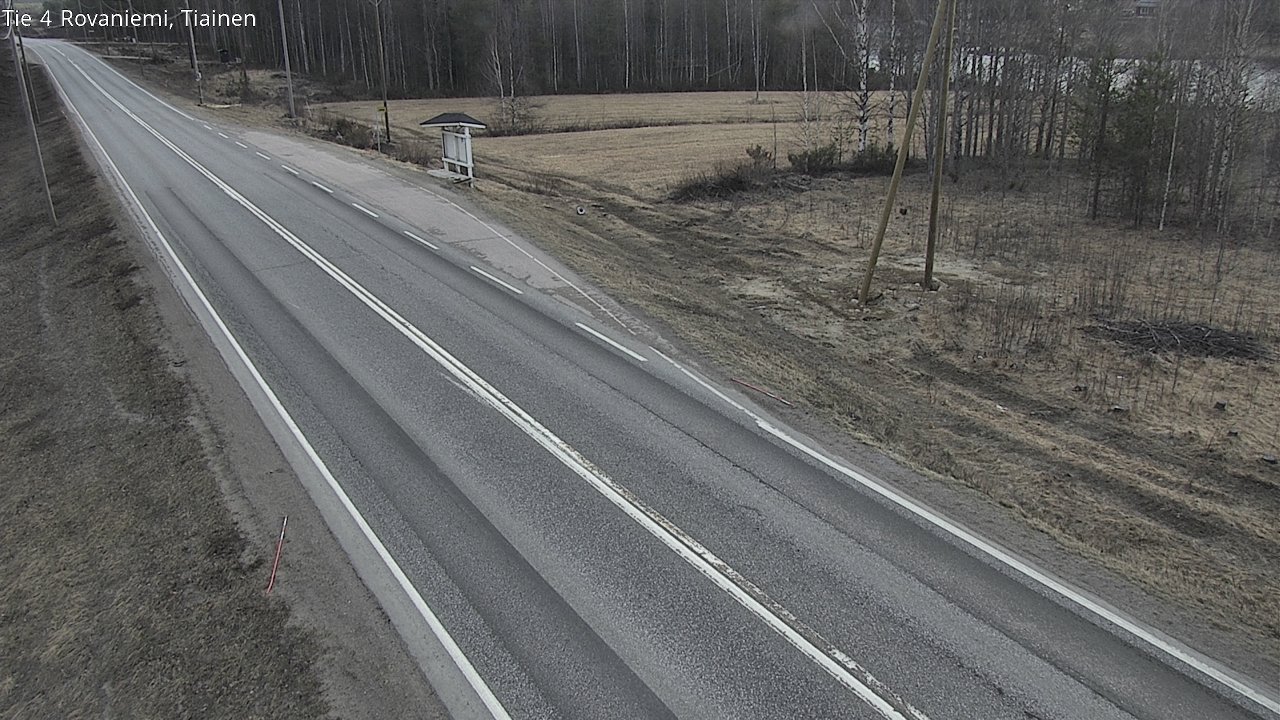 Weather Camera Image Road 4 Rovaniemi, Tiainen, Rovaniemi, Lappi