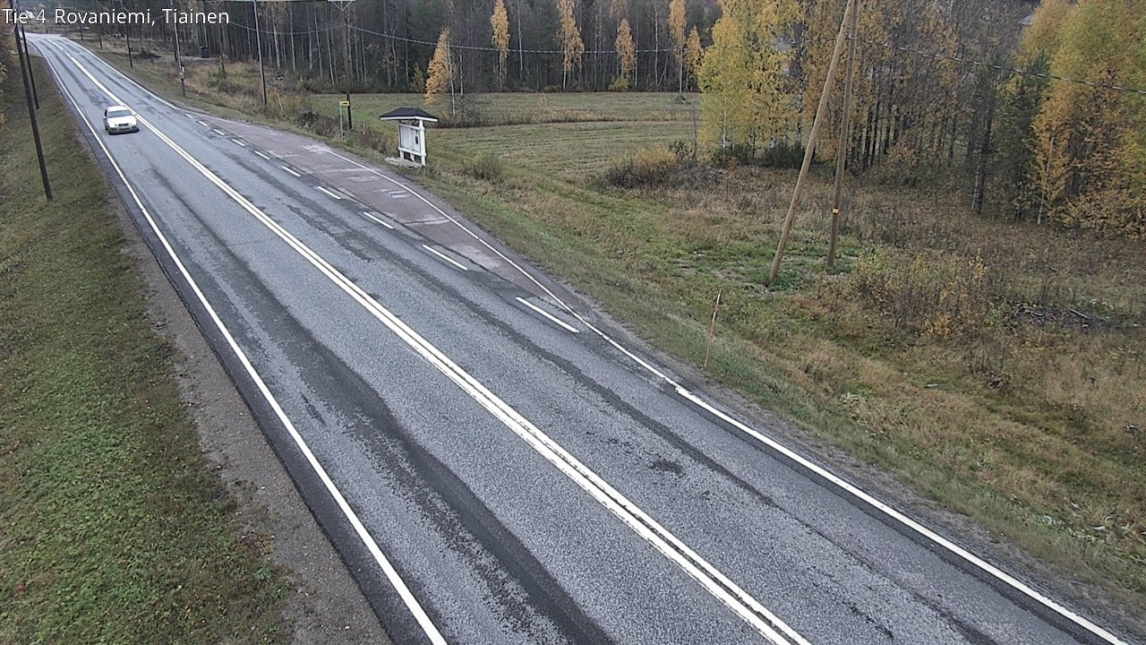 Weather Camera Image Väg 4 Rovaniemi, Tiainen, Rovaniemi, Lappi