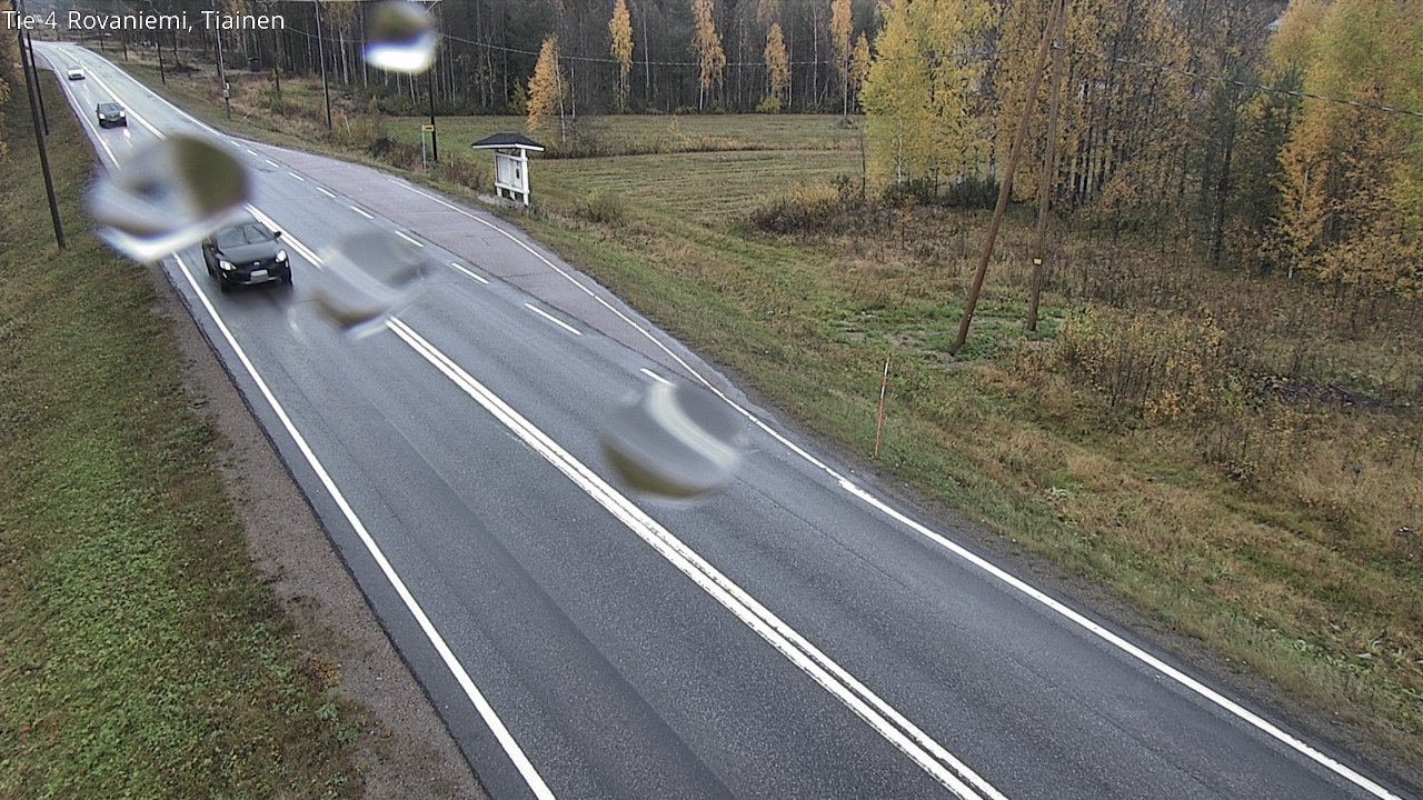 Weather Camera Image Väg 4 Rovaniemi, Tiainen, Rovaniemi, Lappi