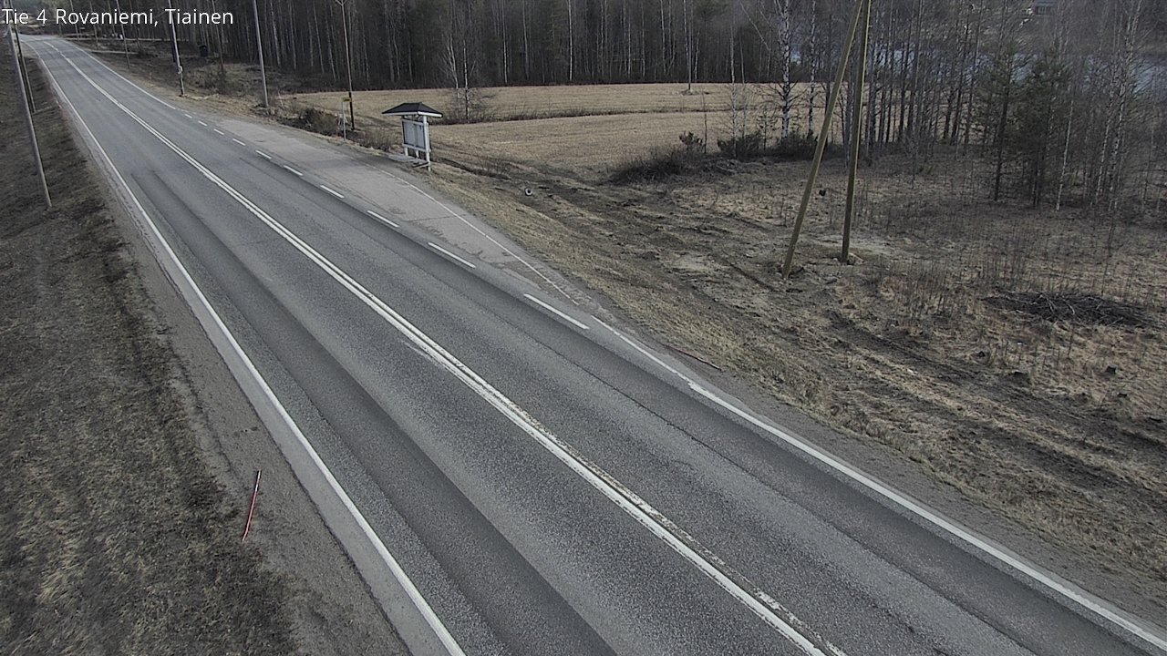 Weather Camera Image Road 4 Rovaniemi, Tiainen, Rovaniemi, Lappi