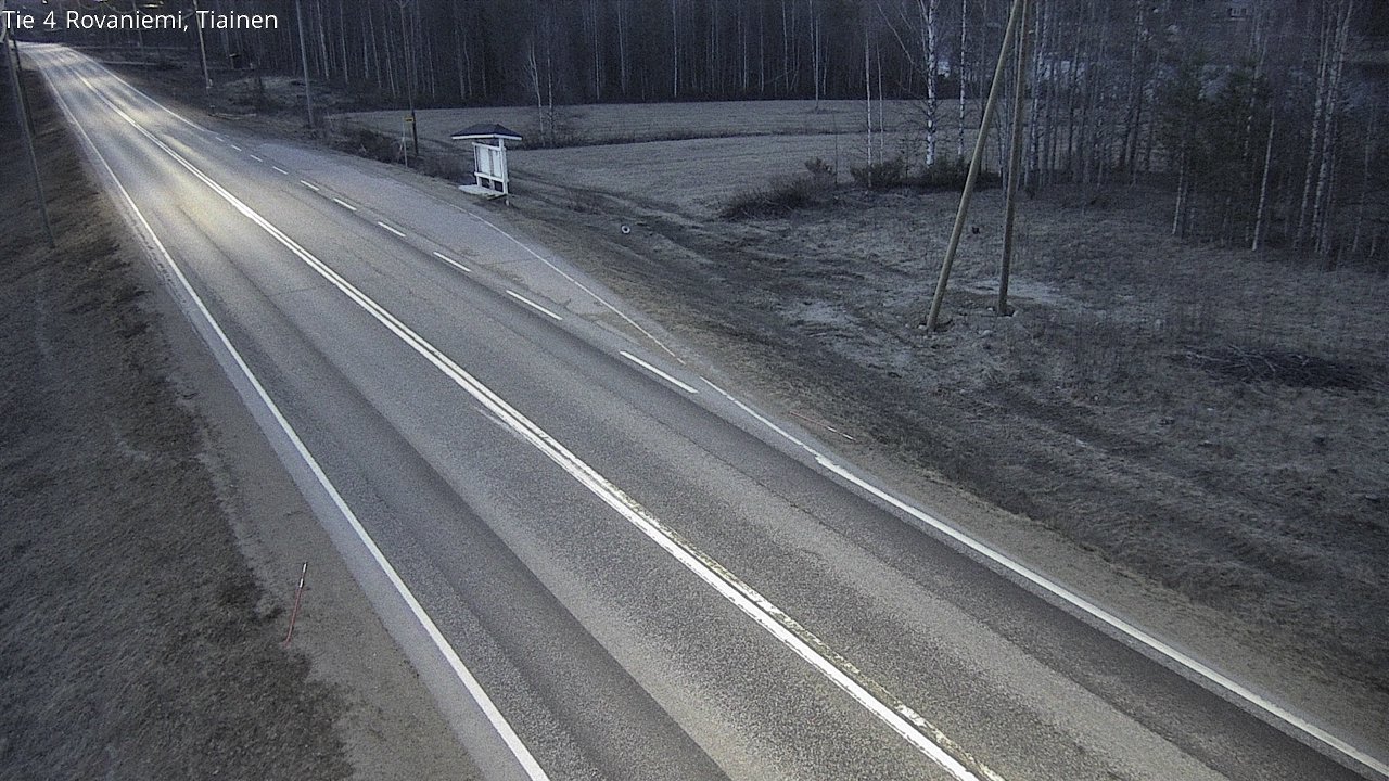 Weather Camera Image Väg 4 Rovaniemi, Tiainen, Rovaniemi, Lappi