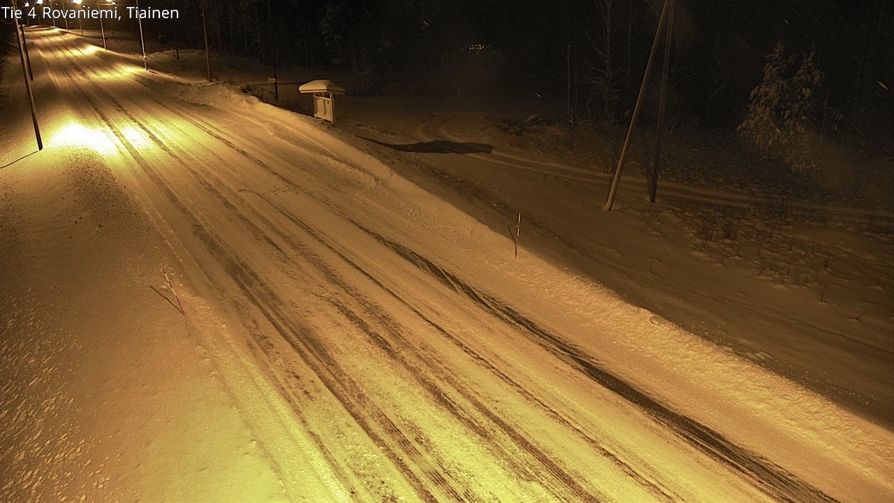 Weather Camera Image Road 4 Rovaniemi, Tiainen, Rovaniemi, Lappi